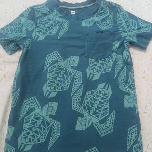 Tea Collection Aqua Turtle Graphic Tee